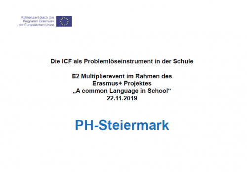 Die ICF als Problemlöseinstrument in der Schule