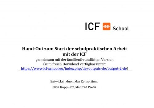 Handreichung für den Start mit der ICF ab sofort verfügbar!